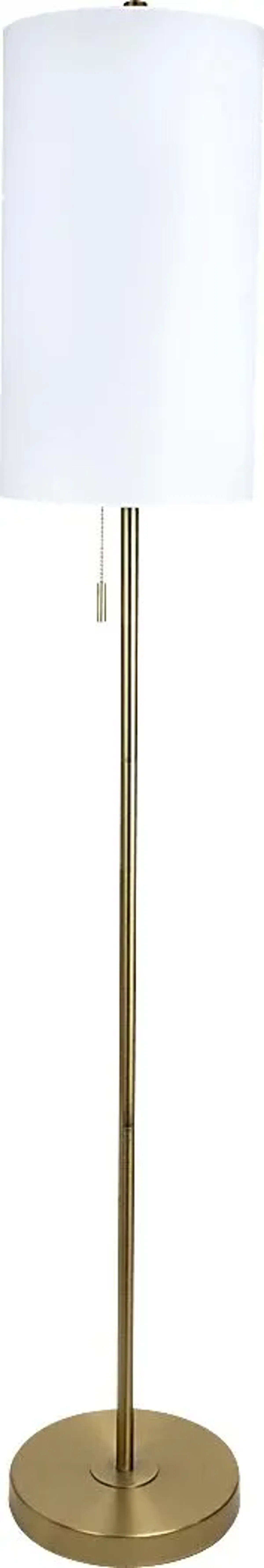 Patricia Boulevard Gold Floor Lamp