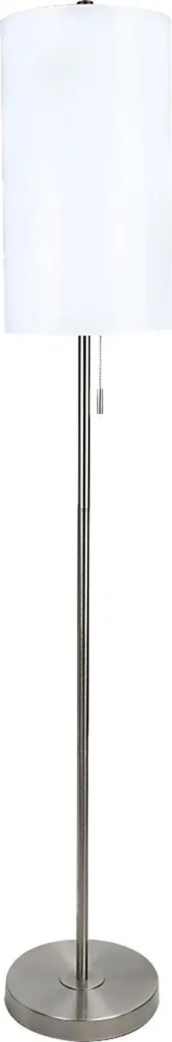 Patricia Boulevard Silver Floor Lamp