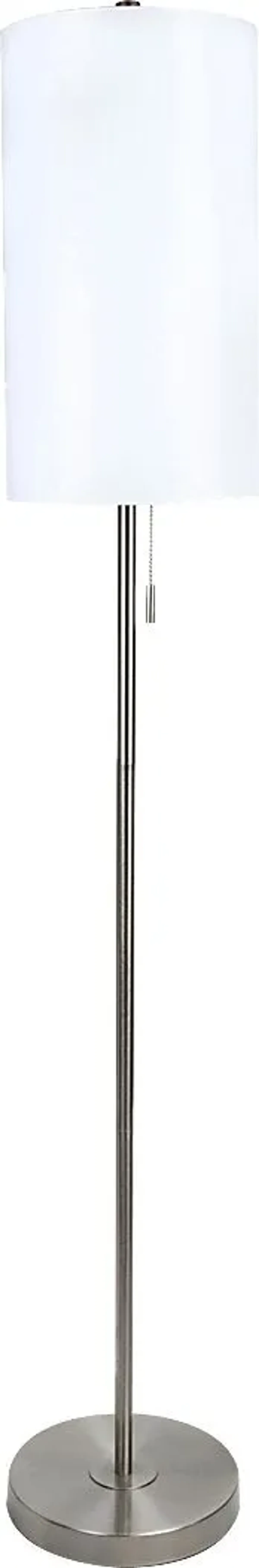 Patricia Boulevard Silver Floor Lamp