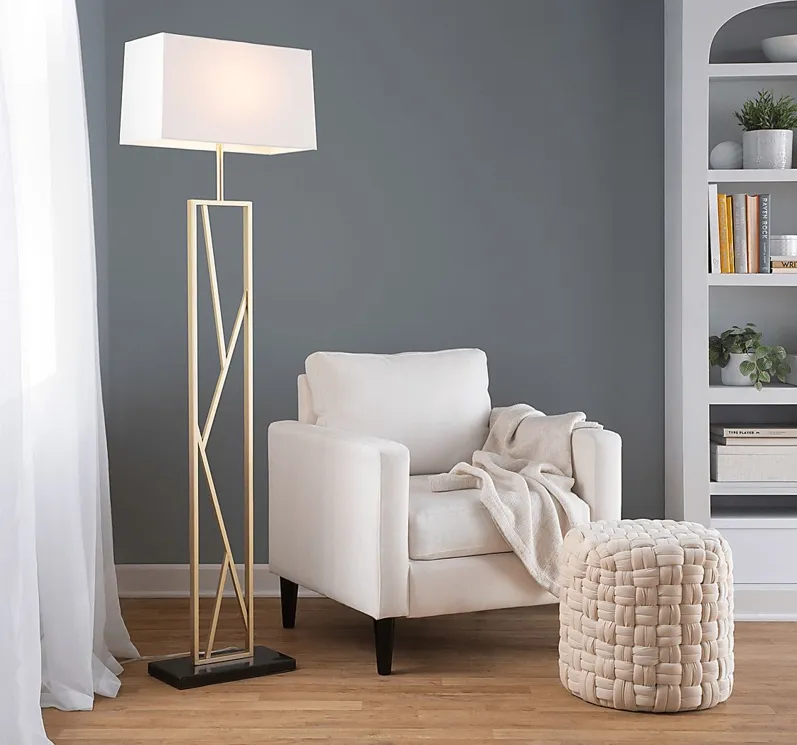 Haver Post Gold Floor Lamp