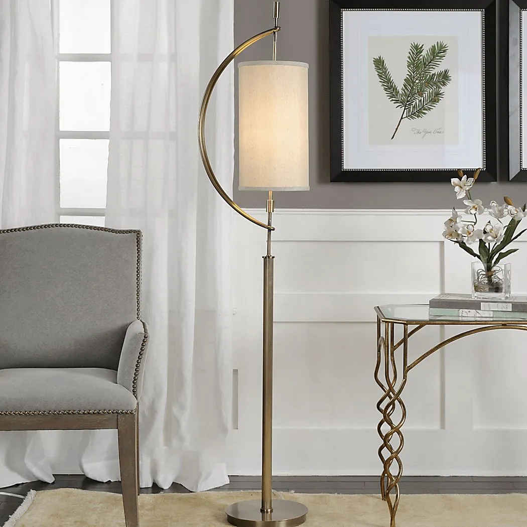 Grove Park Brass Floor Lamp