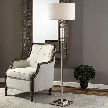 Palermo Place Silver Floor Lamp