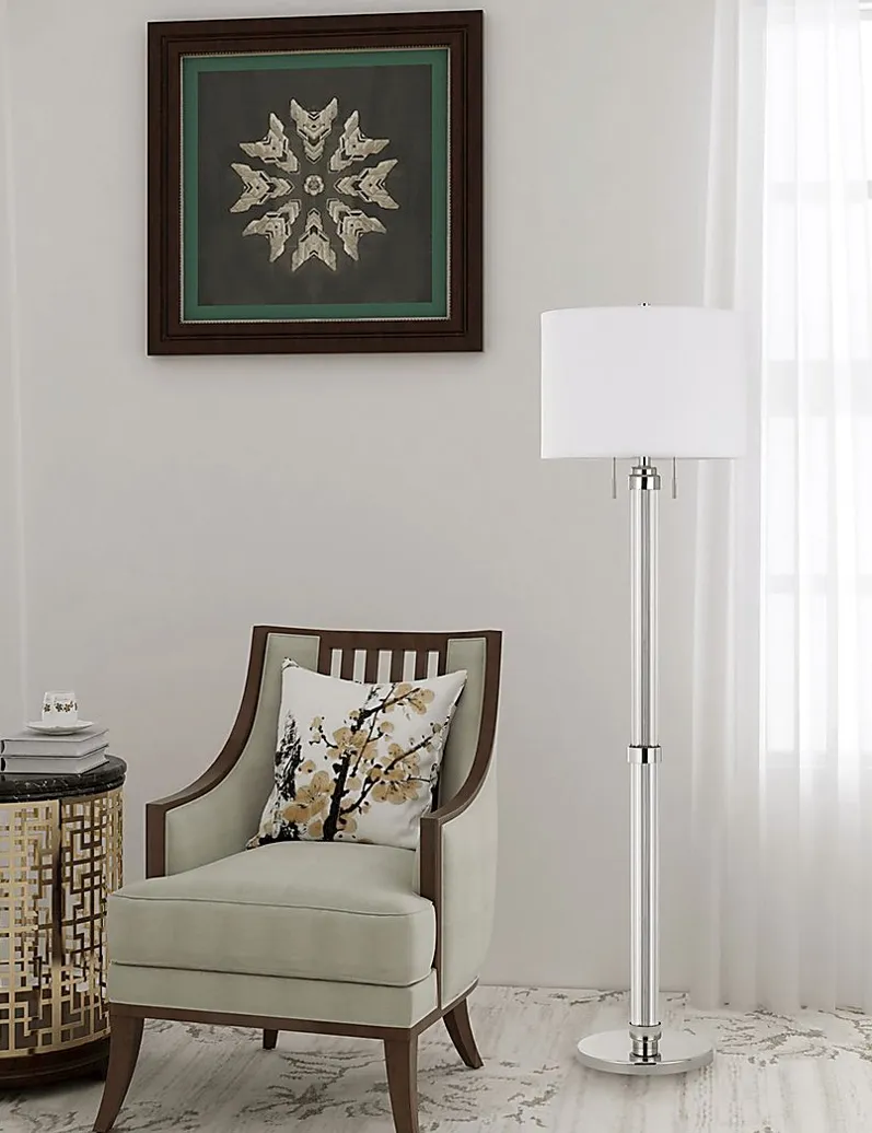 Nodyne Silver Floor Lamp