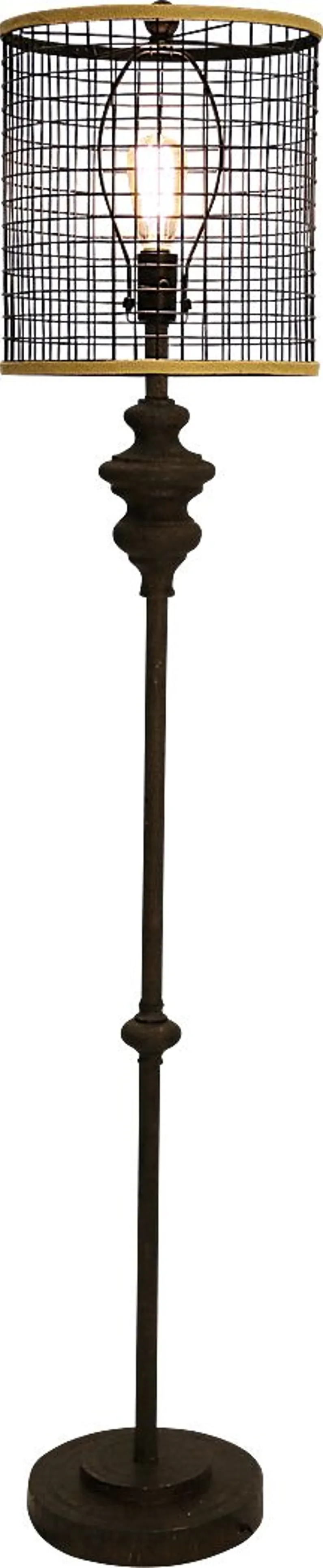 Romany Black Floor Lamp