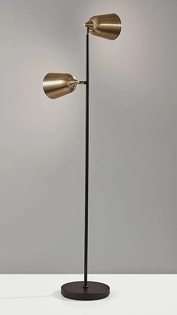 Filson Black Floor Lamp