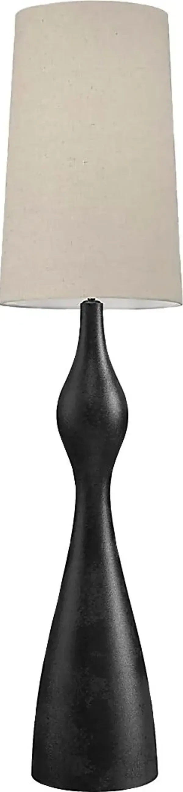 Tevis Black Floor Lamp