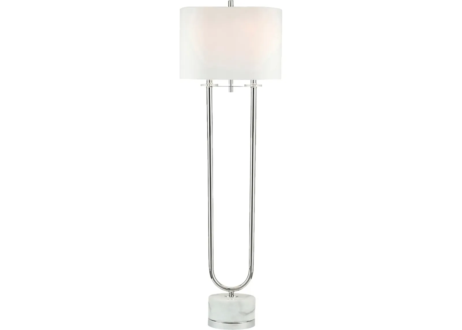 Dolonita Shade Silver Floor Lamp