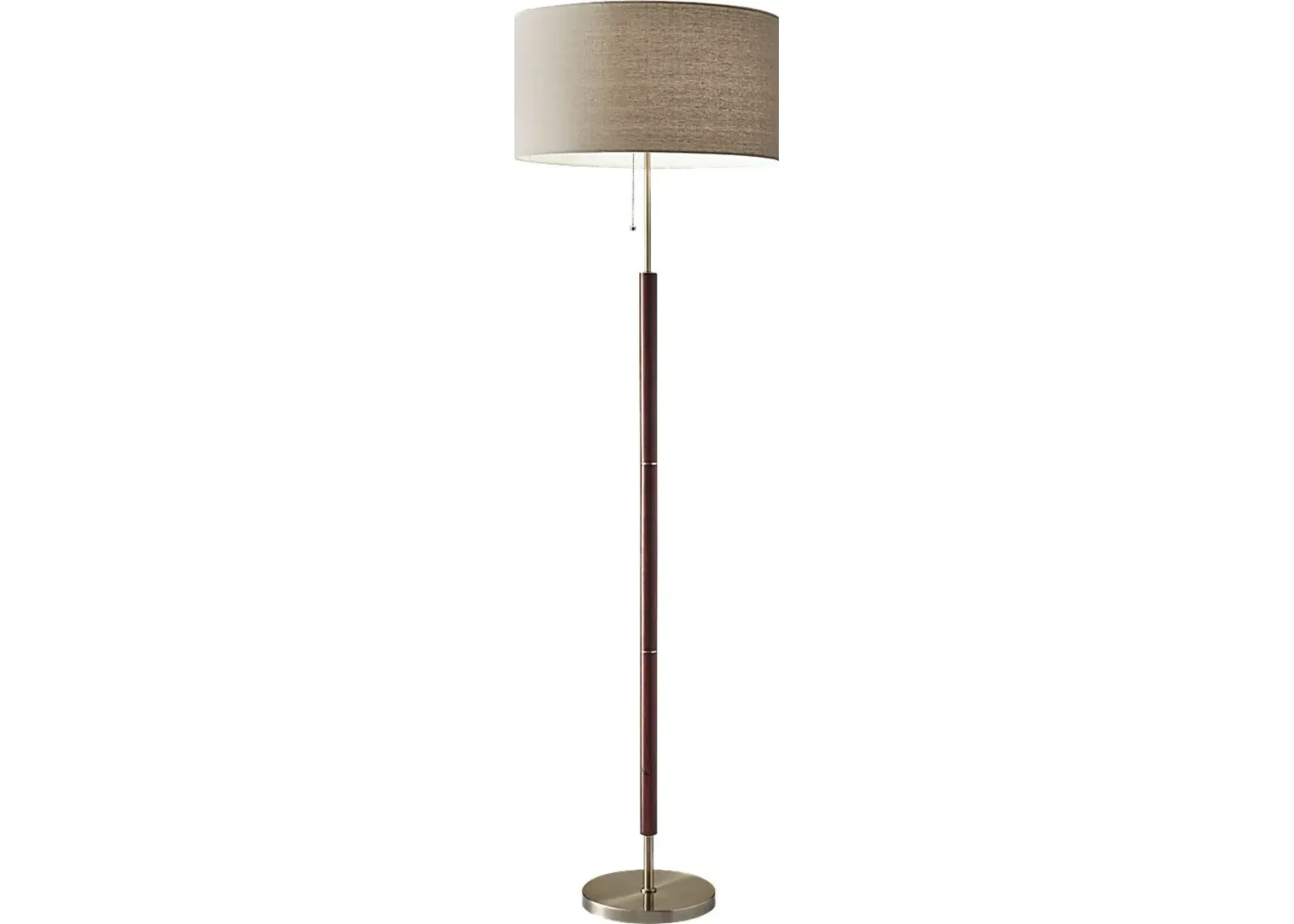 Landmark Lane Walnut Floor Lamp