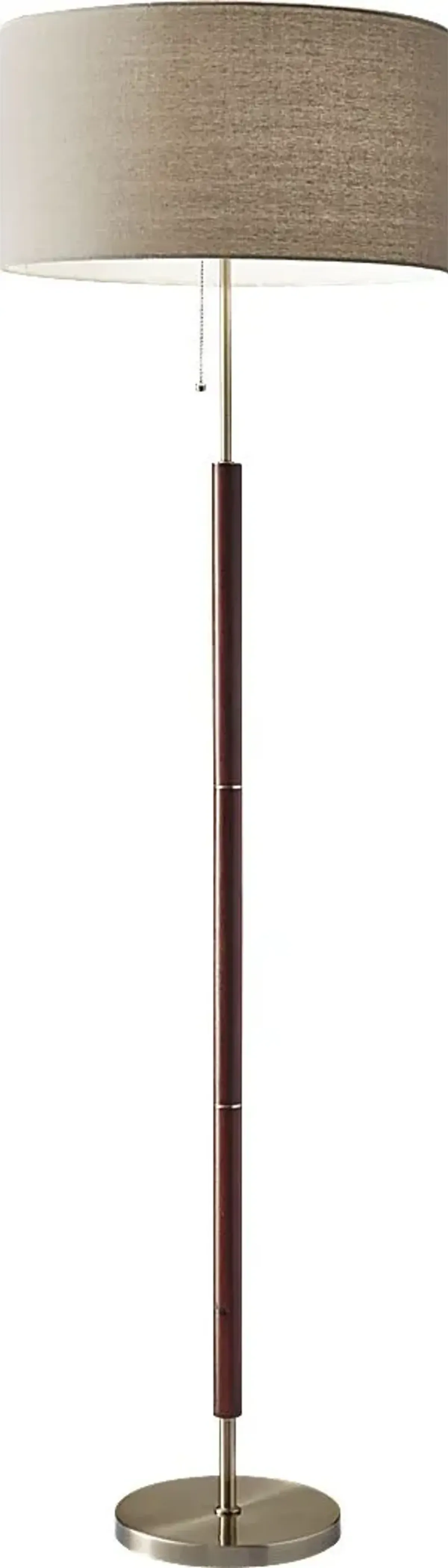 Landmark Lane Walnut Floor Lamp