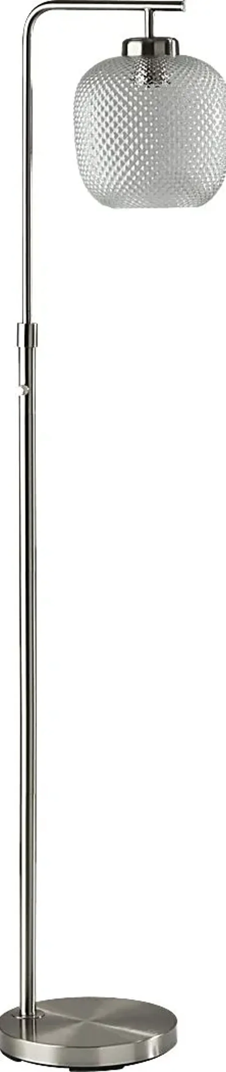 Iroquois Loop Clear Glass Floor  Lamp