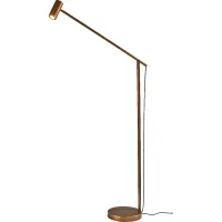 Parrilla Street Brass Floor Lamp