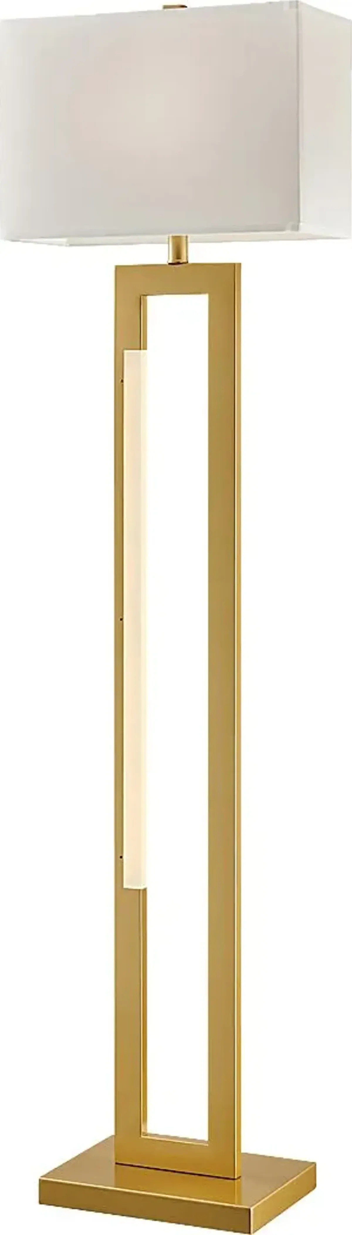 Donatello Way Gold Floor Lamp