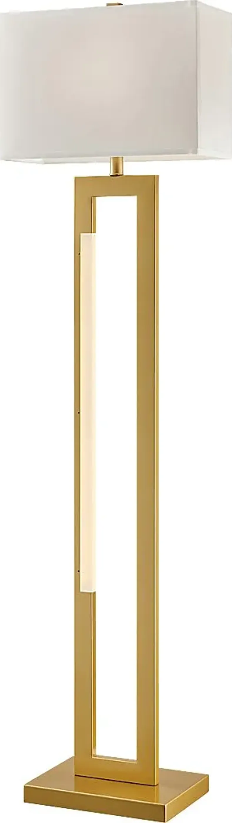 Donatello Way Gold Floor Lamp