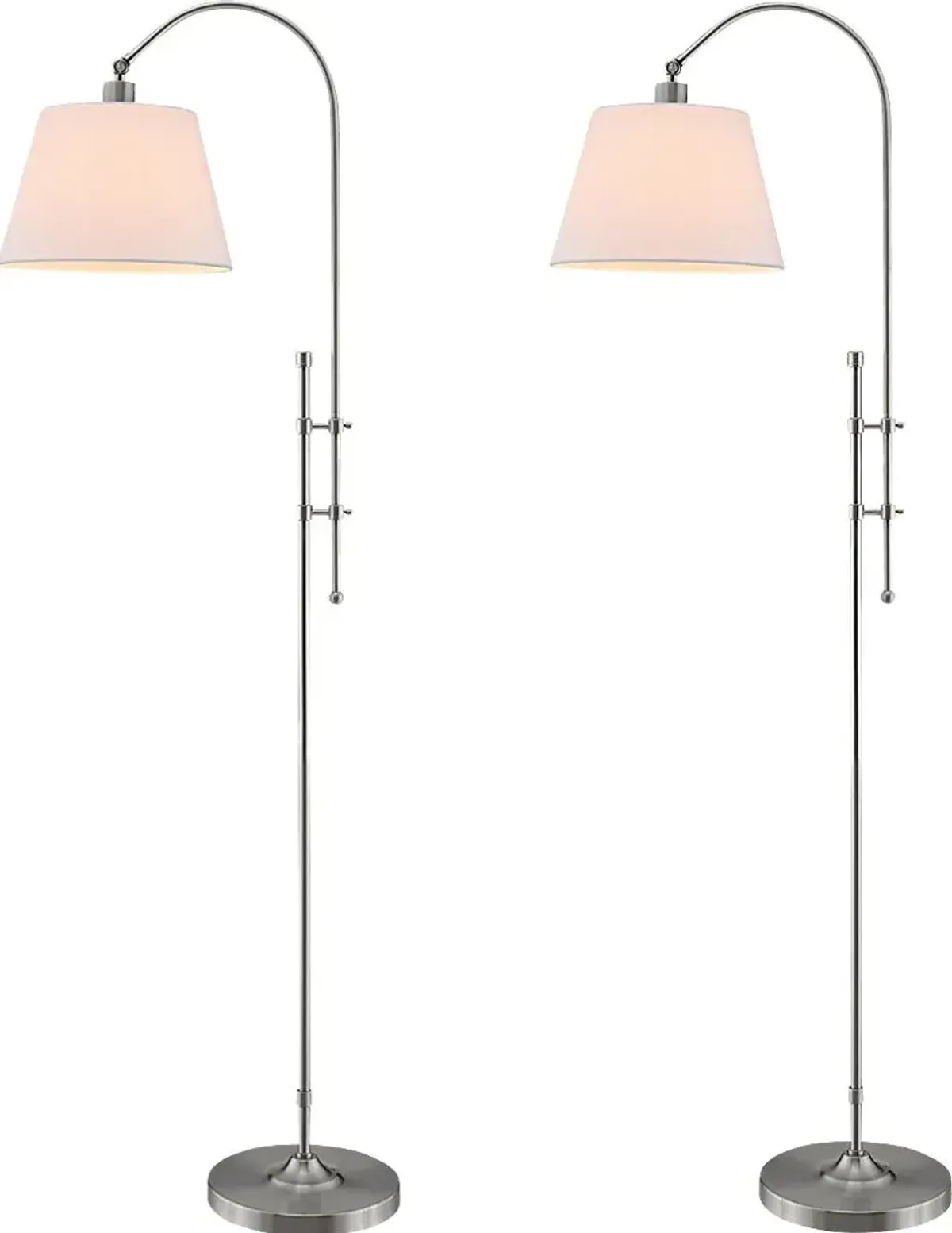 Bellamy Lane Silver Floor Lamp, Set of Two