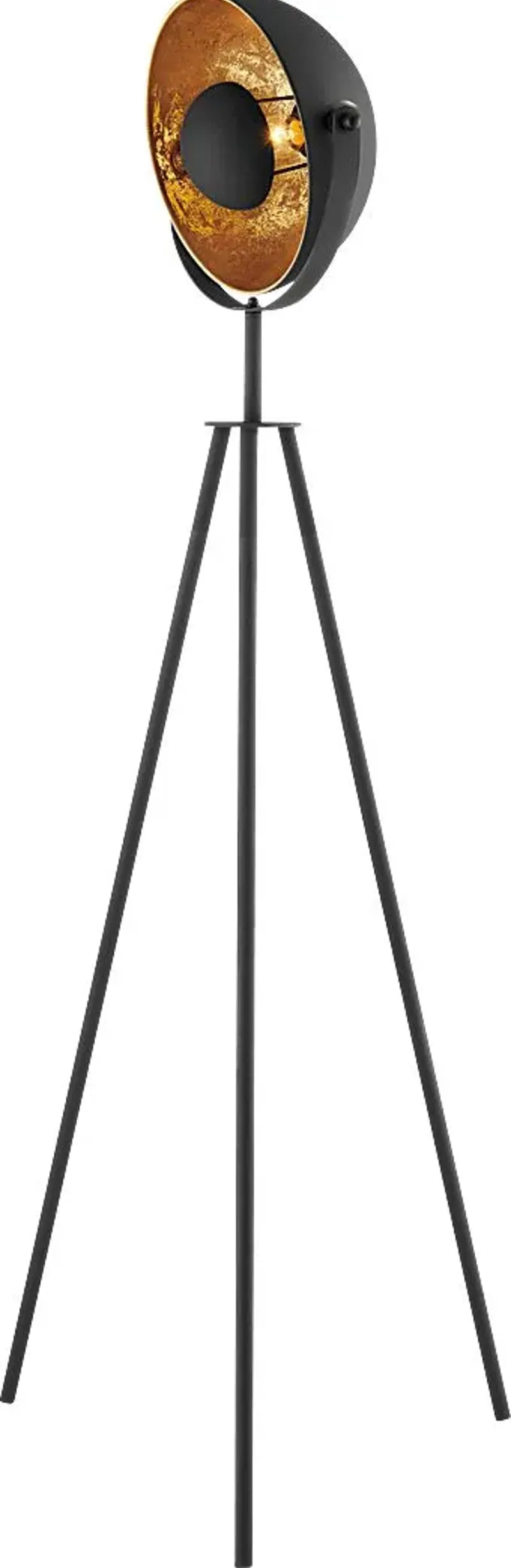 Fortress Court Black Floor Lamp