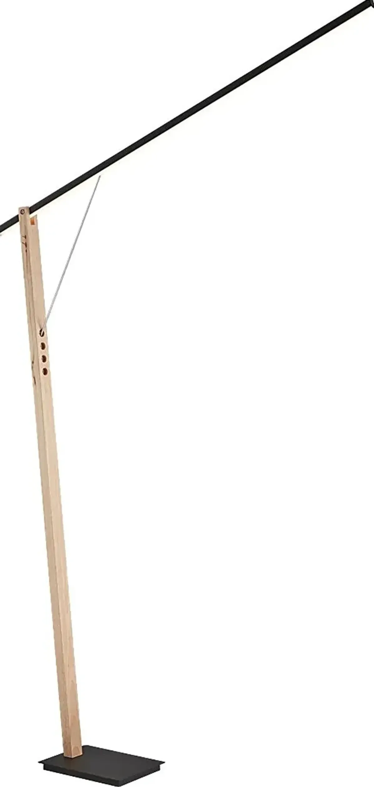 Glacier Cove Wood Floor Lamp