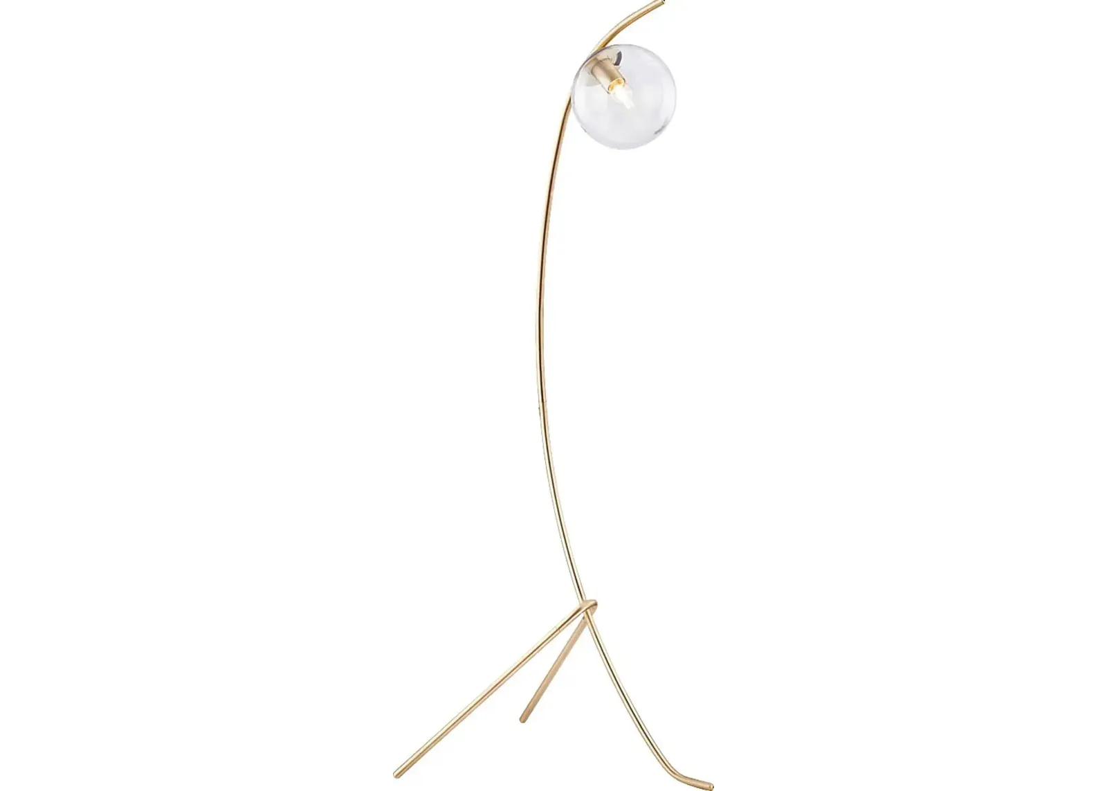 Glen Haven Place Champagne Floor Lamp