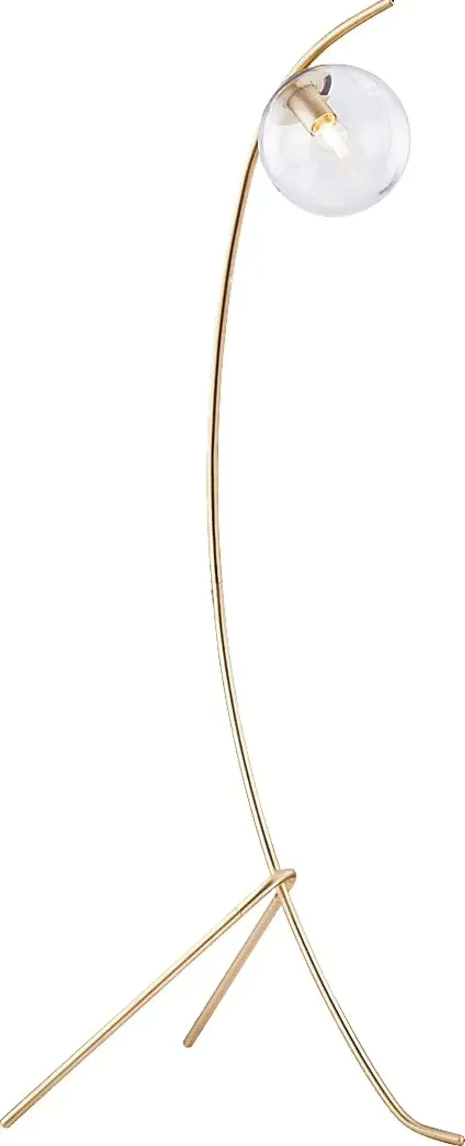 Glen Haven Place Champagne Floor Lamp