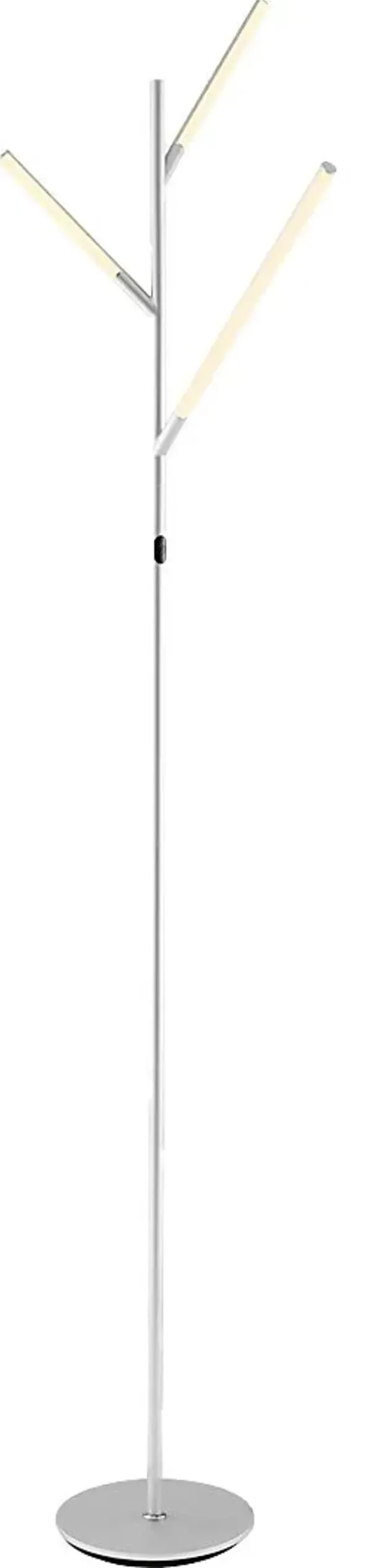 Godford Court Silver Floor Lamp