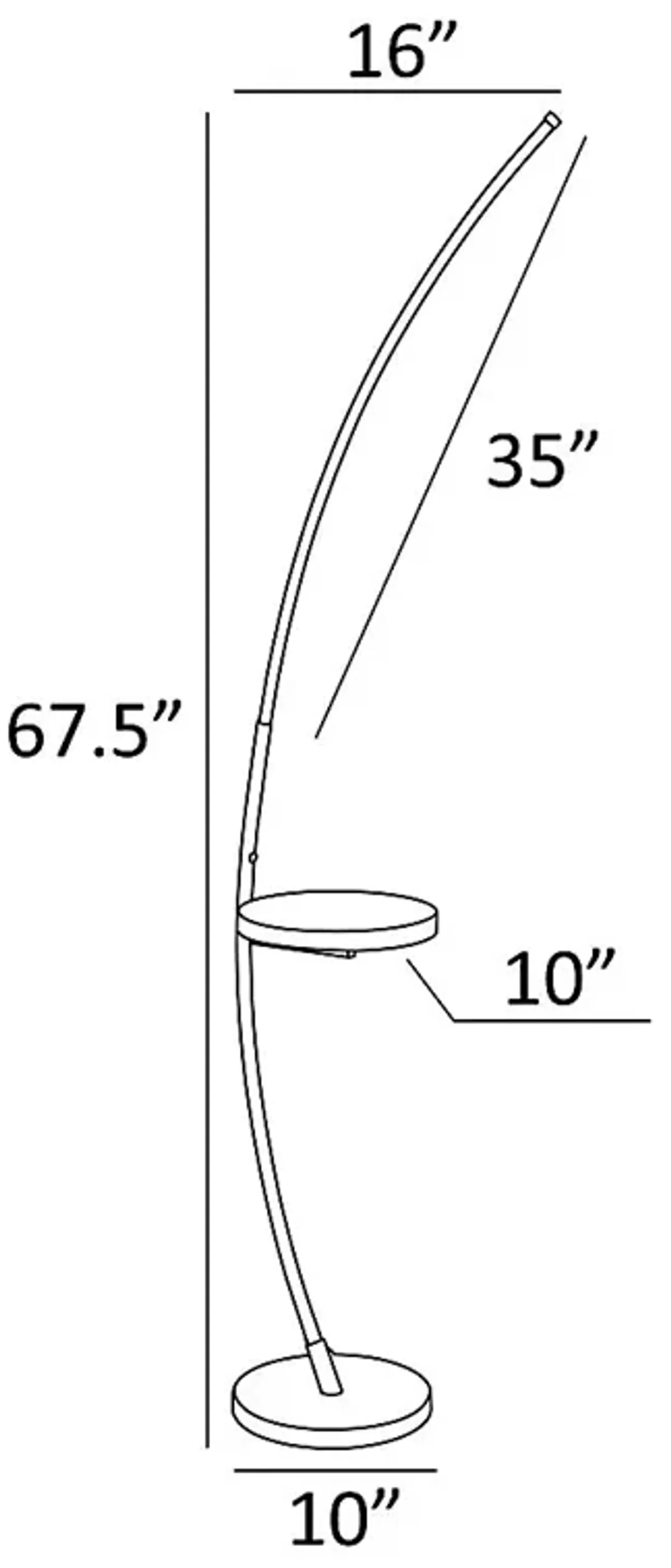 Marona Black Floor Lamp