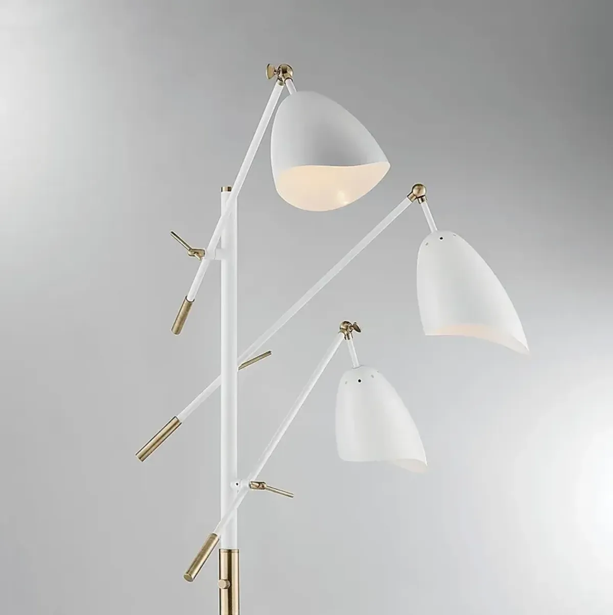 Posey Place White Floor Lamp