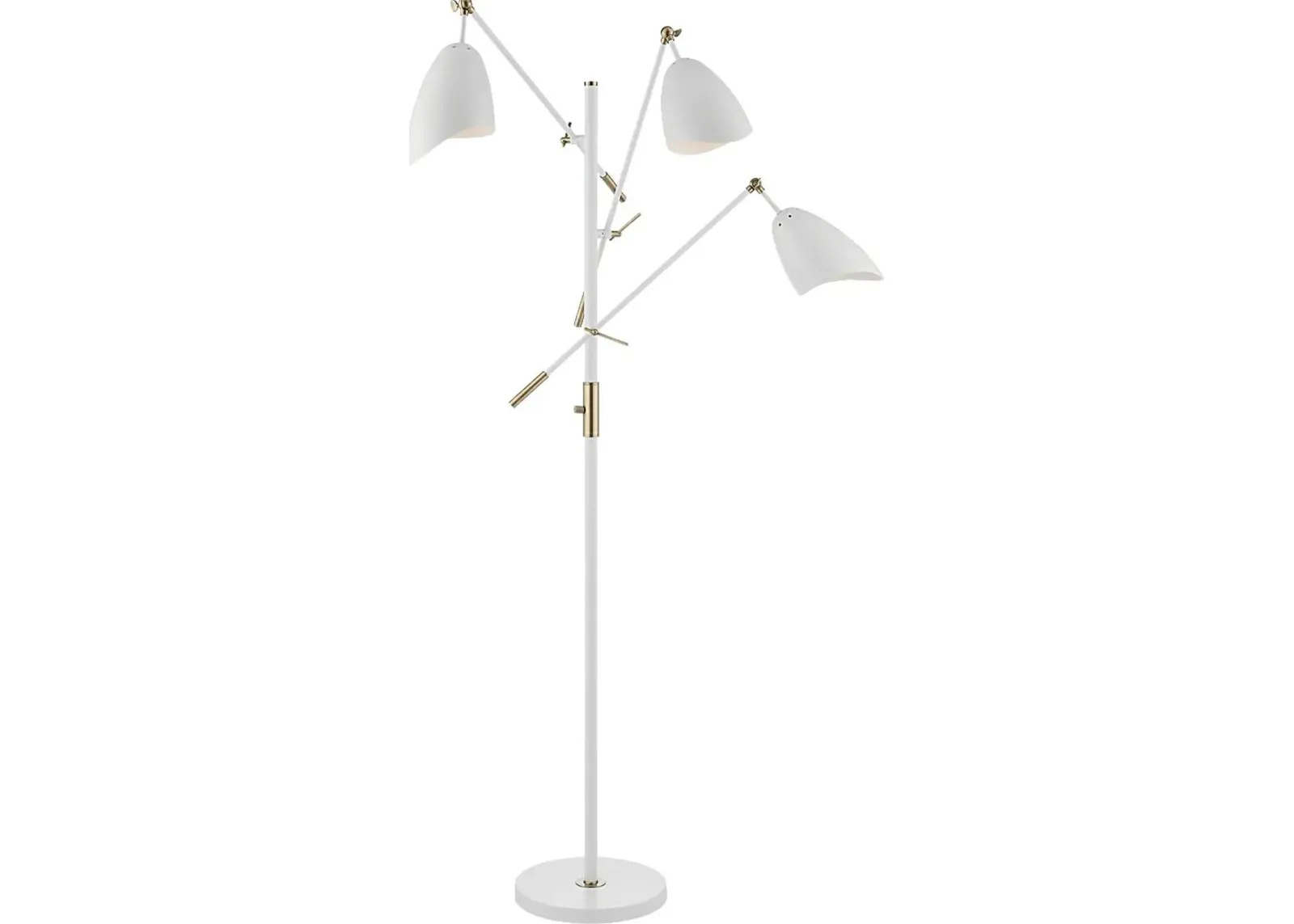 Posey Place White Floor Lamp