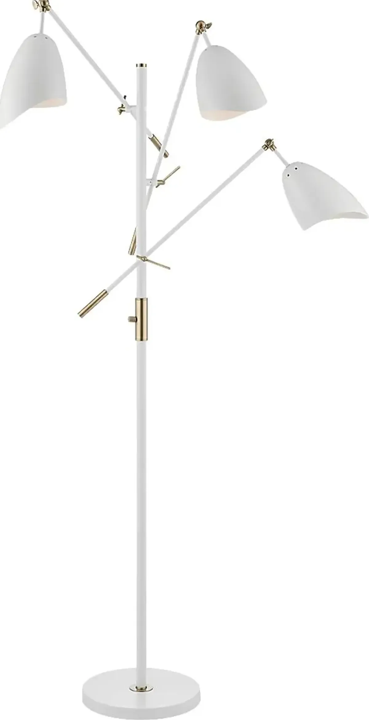 Posey Place White Floor Lamp