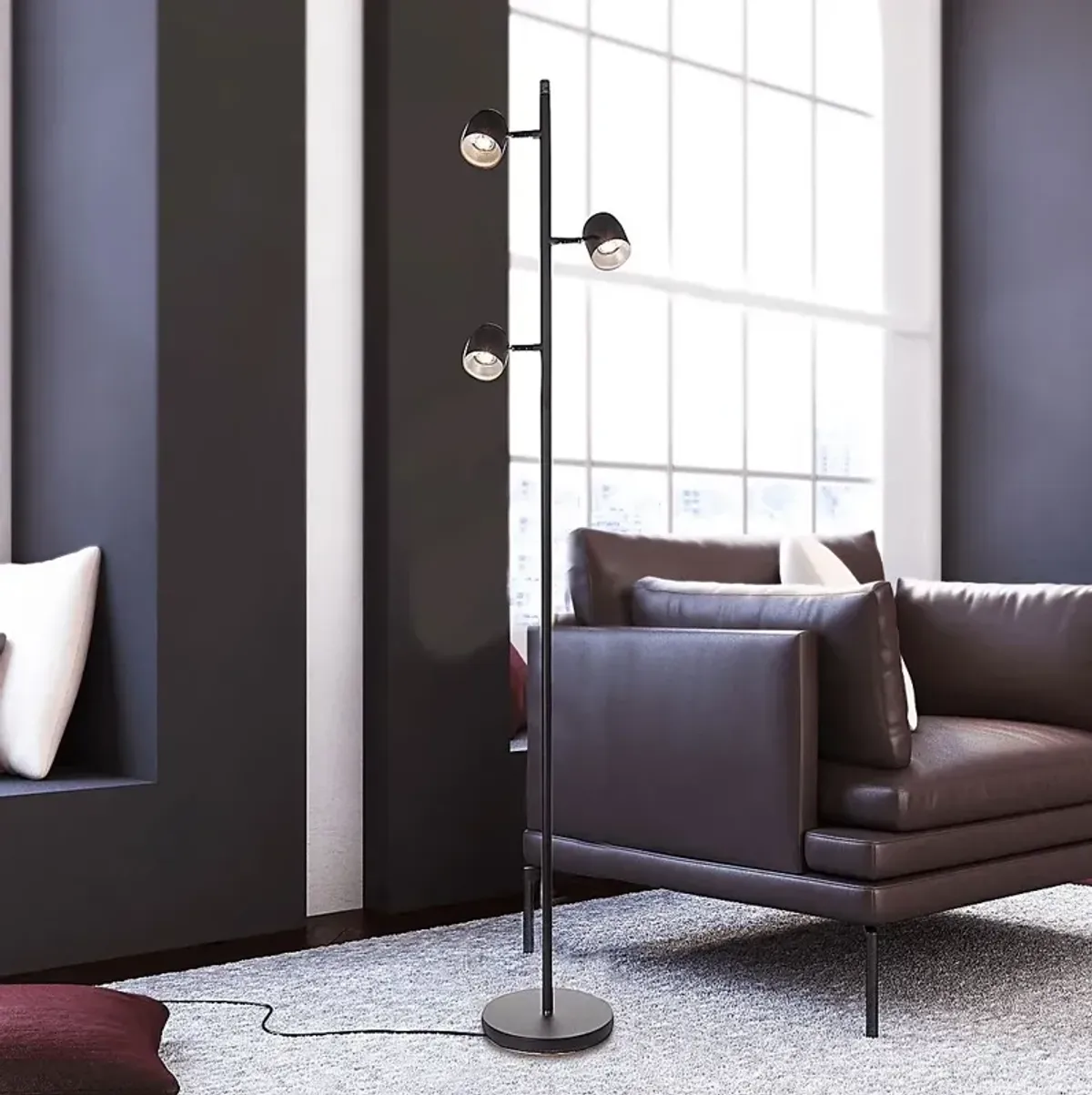 Cunningham Court Black Floor Lamp