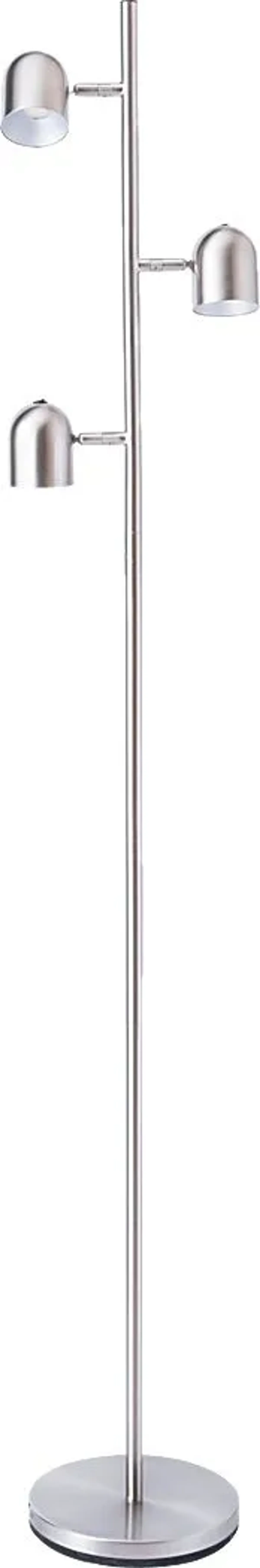 Cunningham Court Nickel Floor Lamp