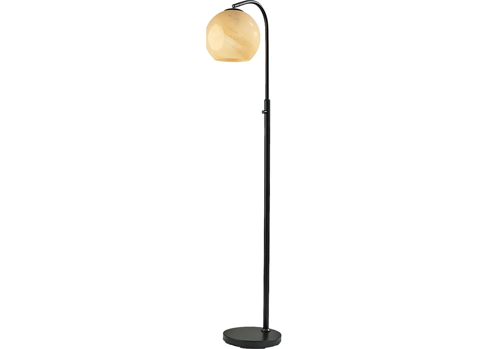 Iliad Post Black Floor Lamp