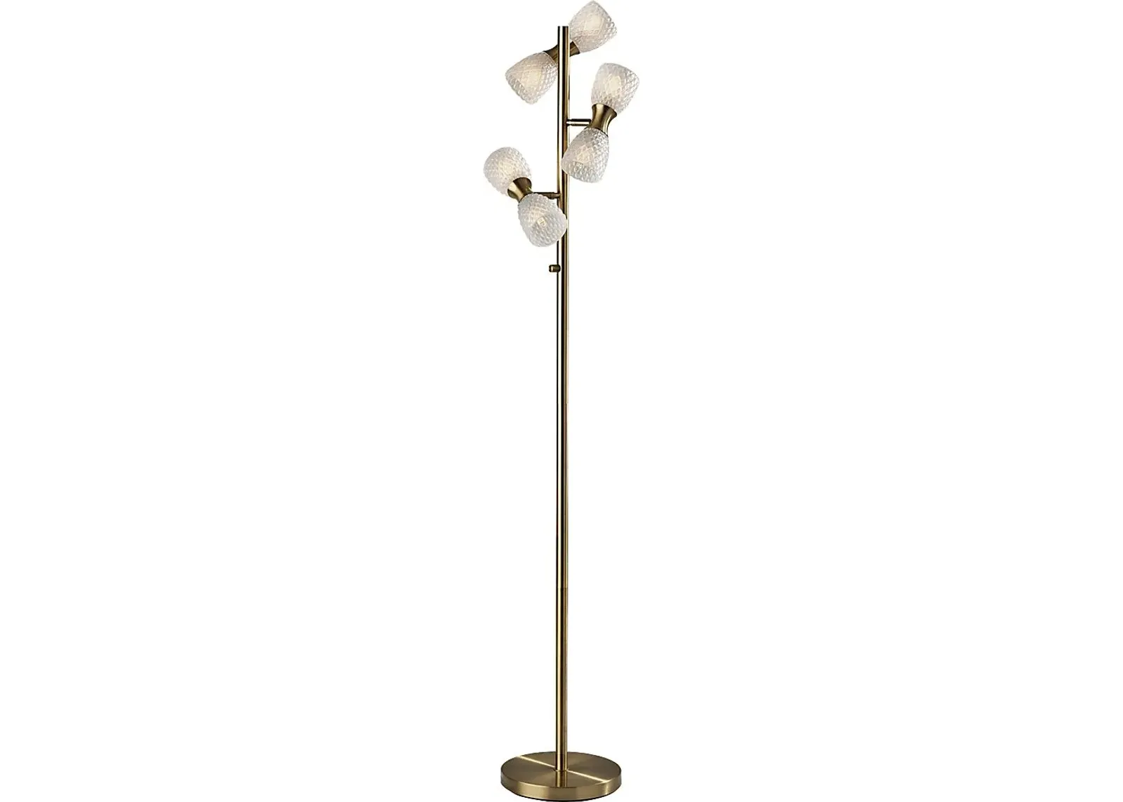 Lanai Oaks Brass Floor Lamp