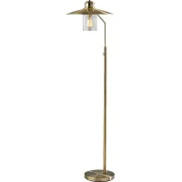 Nephi Creek Brass Floor Lamp