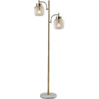 Oley Loop Brass Floor Lamp