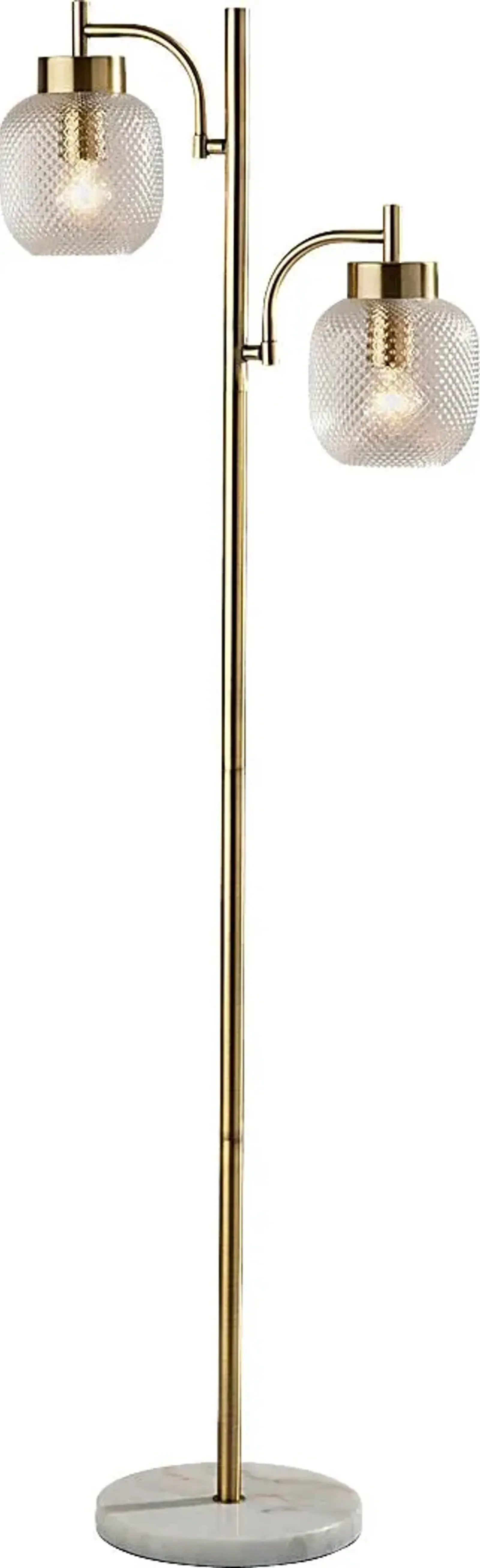 Oley Loop Brass Floor Lamp