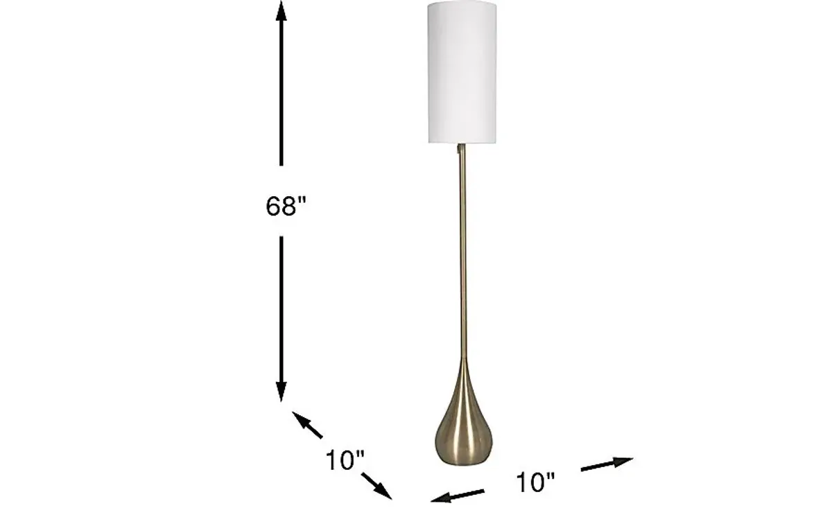 Sanda Brass Floor Lamp