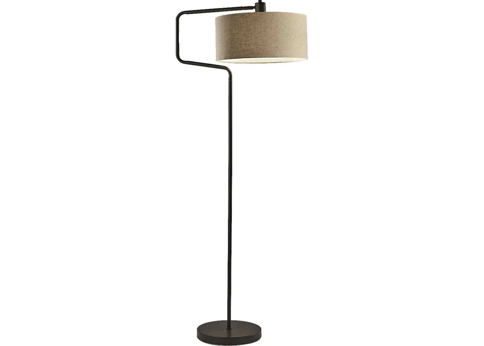 Lariat Circle Bronze Floor Lamp