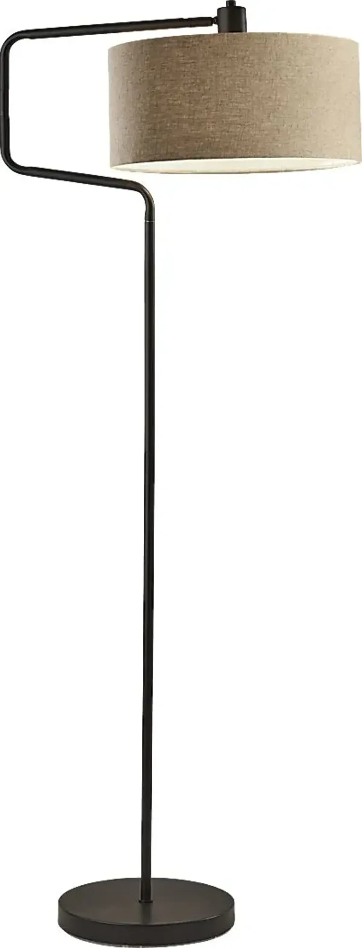 Lariat Circle Bronze Floor Lamp