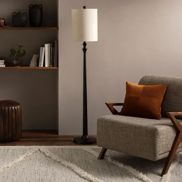 Waples Hills Black Floor Lamp