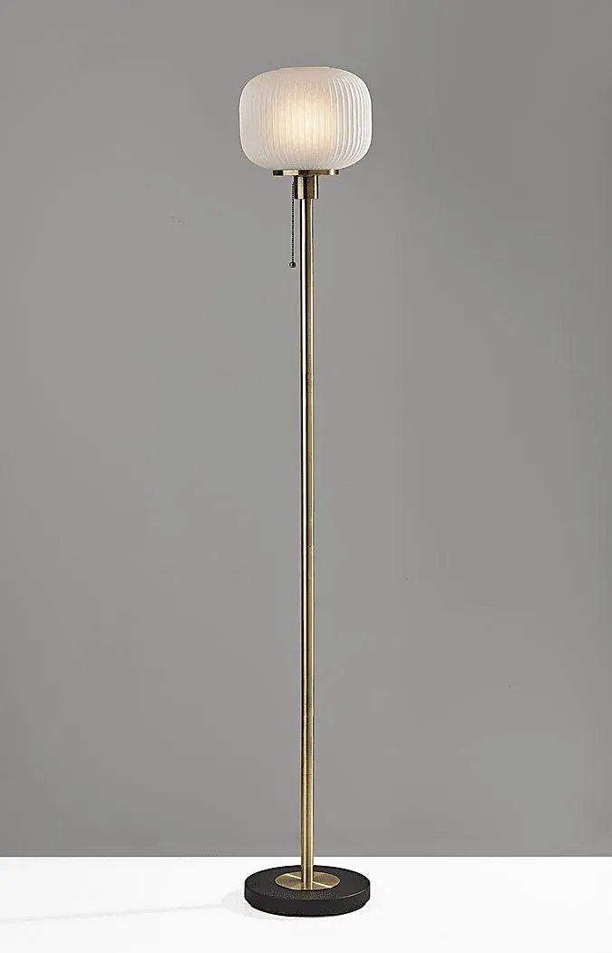 Julia Lane Brass Torchiere