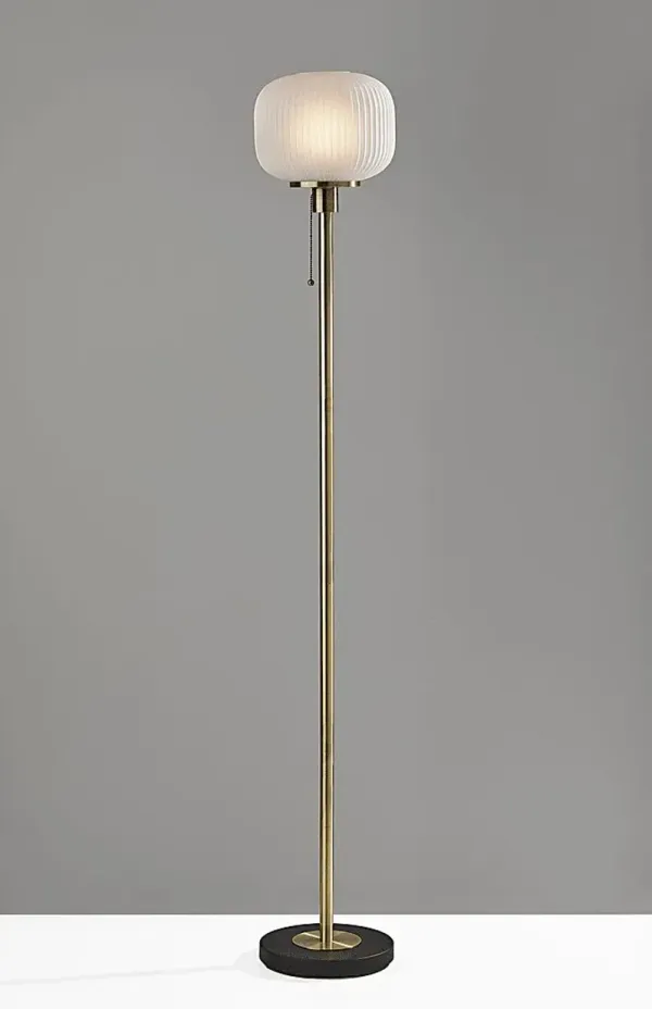 Julia Lane Brass Torchiere