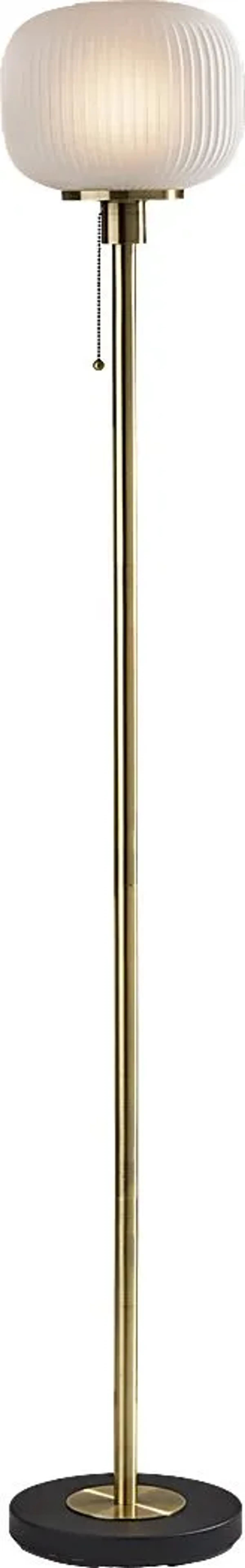 Julia Lane Brass Torchiere