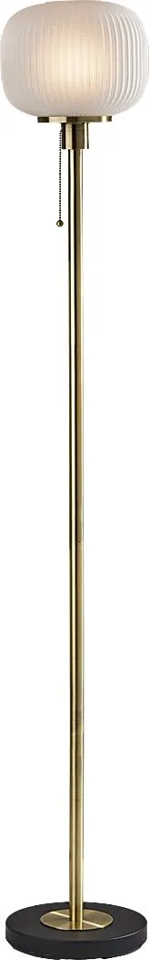 Julia Lane Brass Torchiere