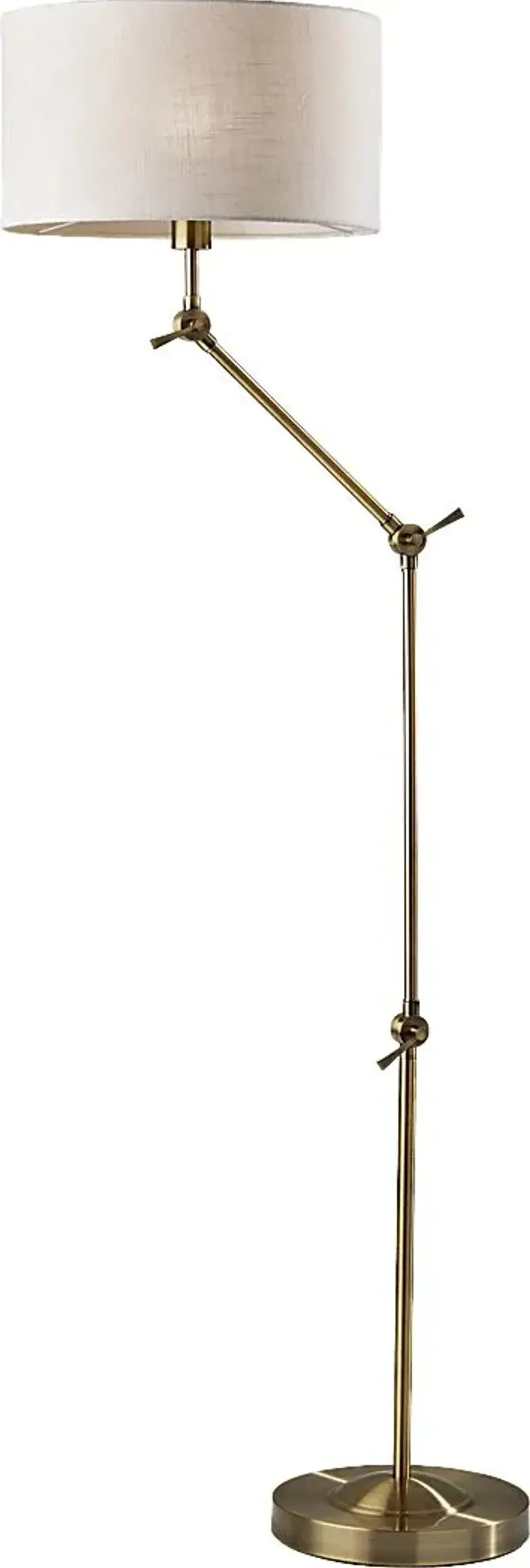 Swoope Isle Brass Floor Lamp