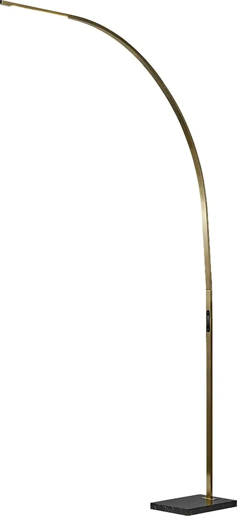 Telecom Bend Brass Floor Lamp