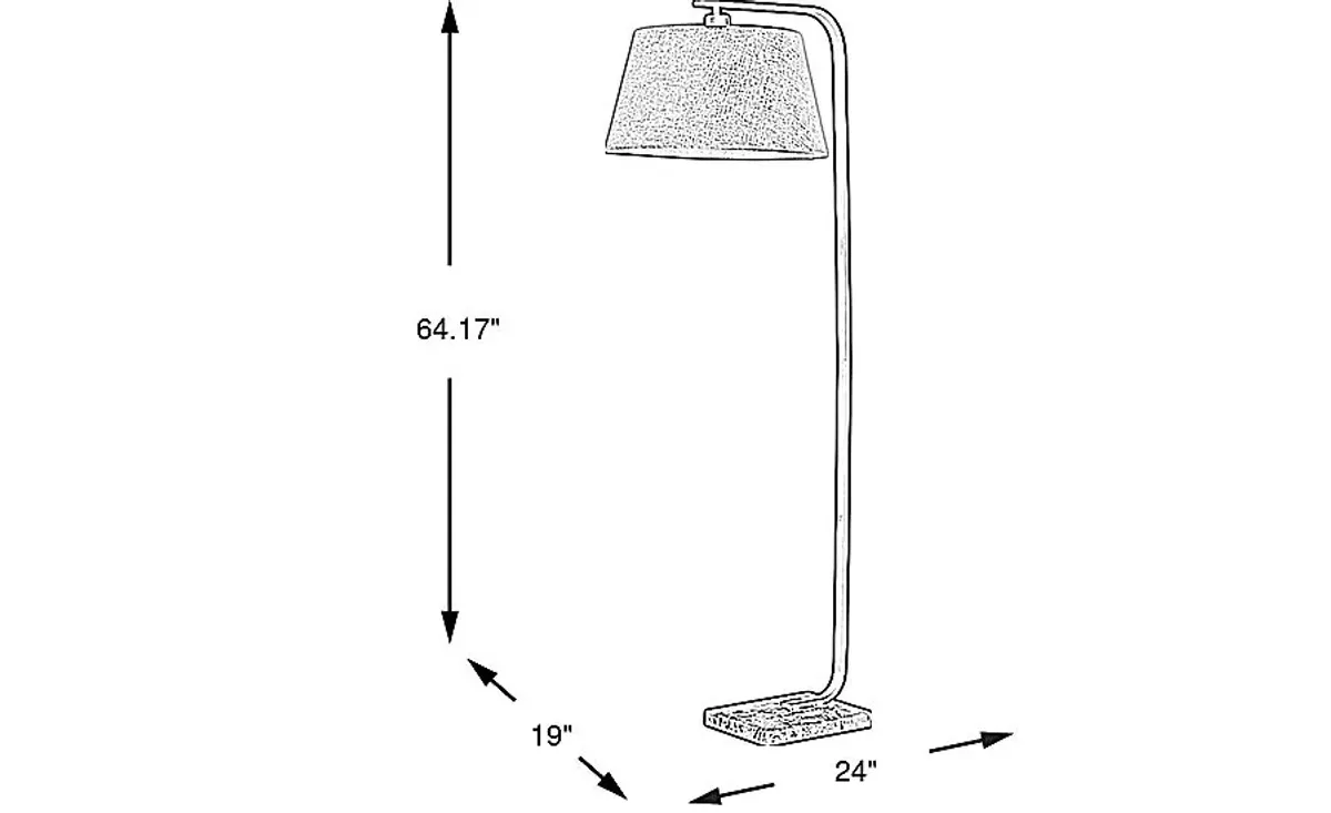 Beau Isle Black Floor Lamp