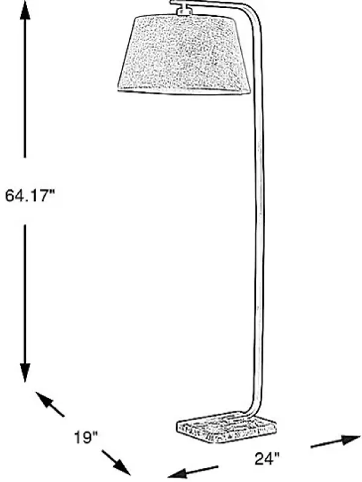 Beau Isle Black Floor Lamp