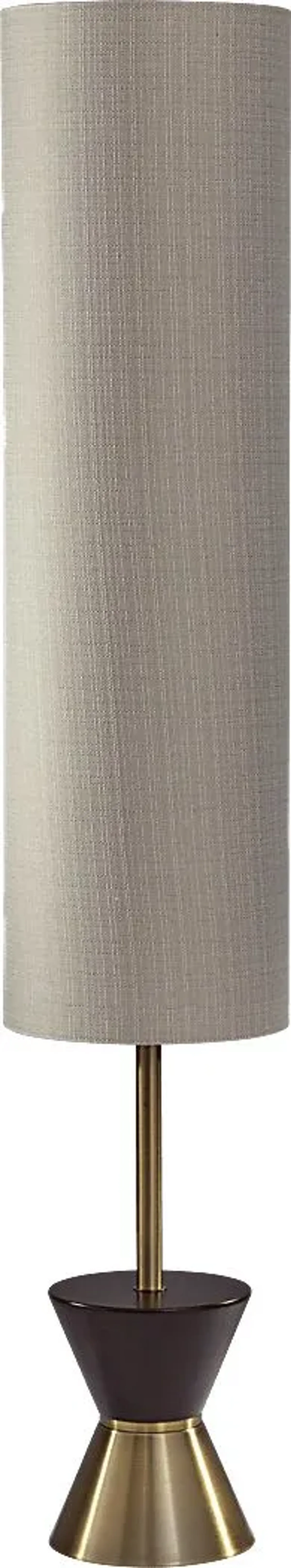 Dalworth Walnut Floor Lamp