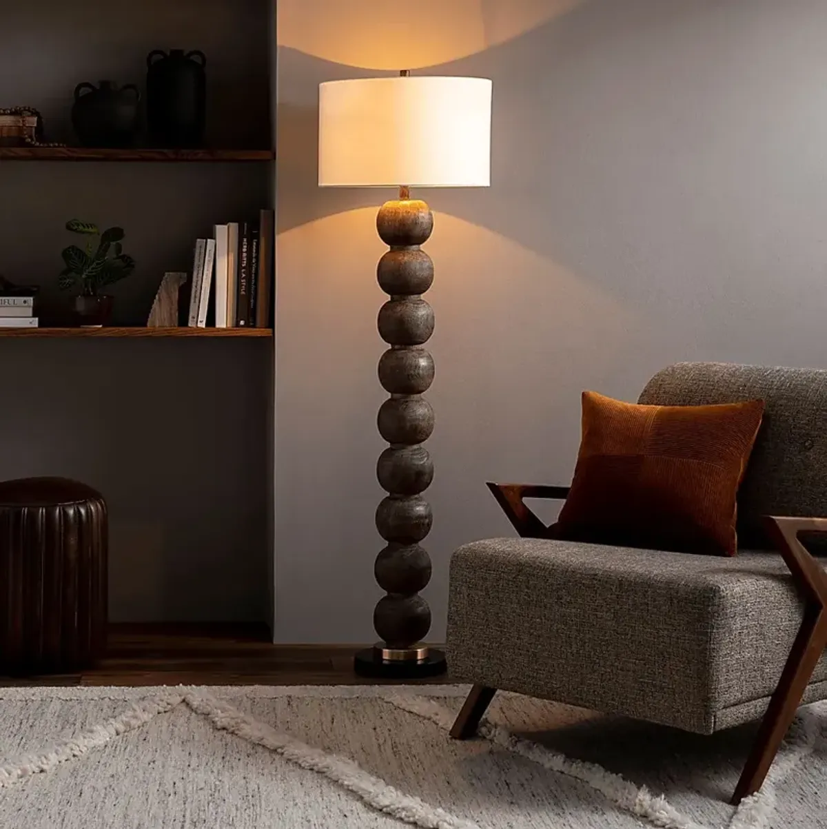 Franciscan Cove Brown Floor Lamp