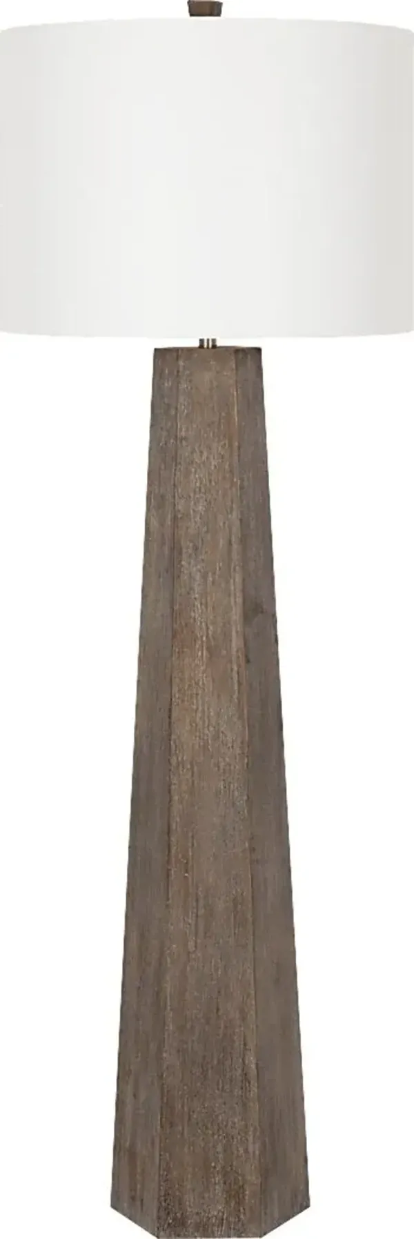 Avenel Hollow Brown Floor Lamp