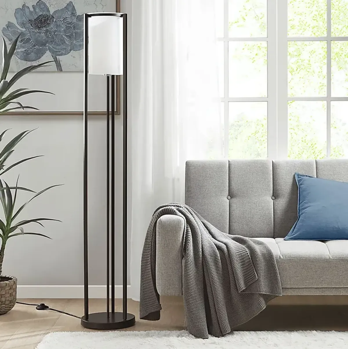 Beasley Trail Black Floor Lamp